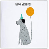 Designer Trendy Individual Birthday Card Party Dog Design by The Doodle Factory