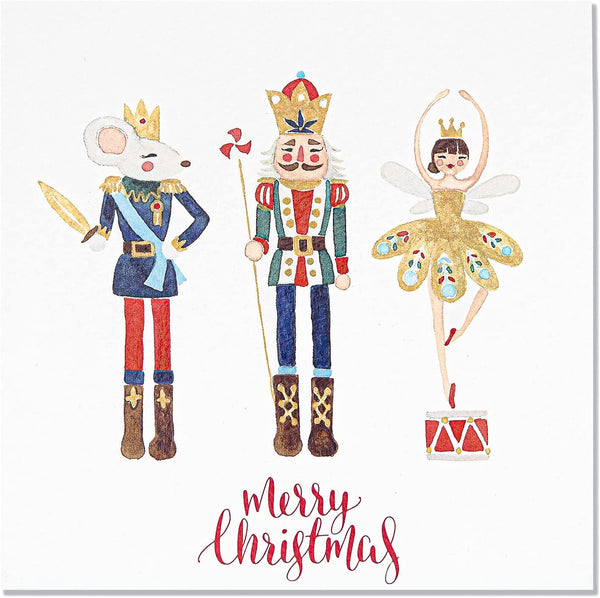 Individual Christmas Card - Nutcracker Design by The Doodle Factory