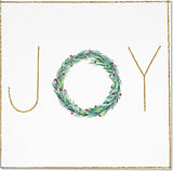 Individual Christmas Card Joy Design by The Doodle Factory
