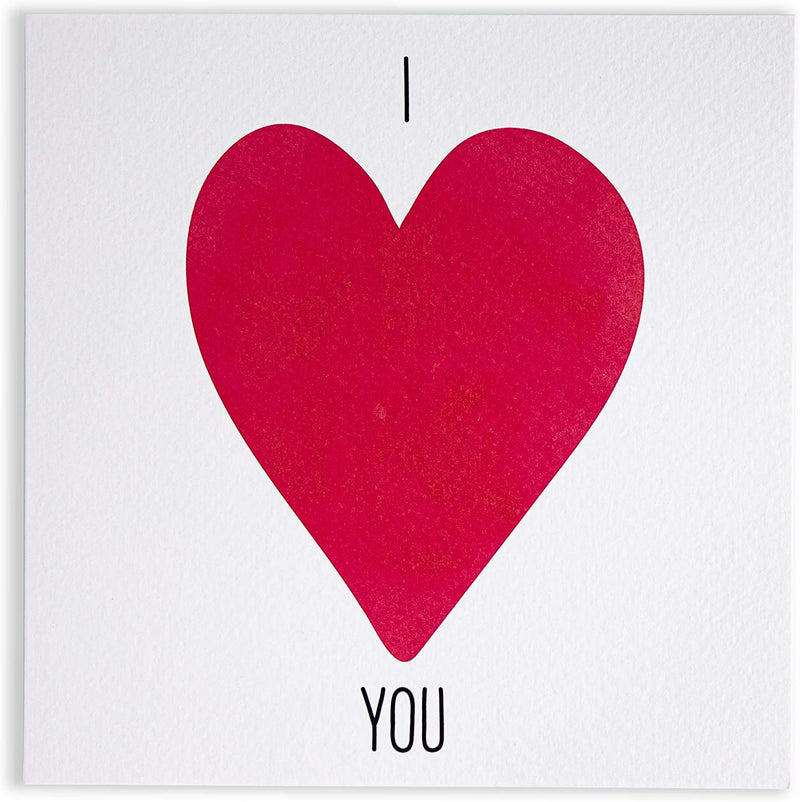Designer Individual Card I Love You Design Anniversary/Valentines Day by The Doodle Factory