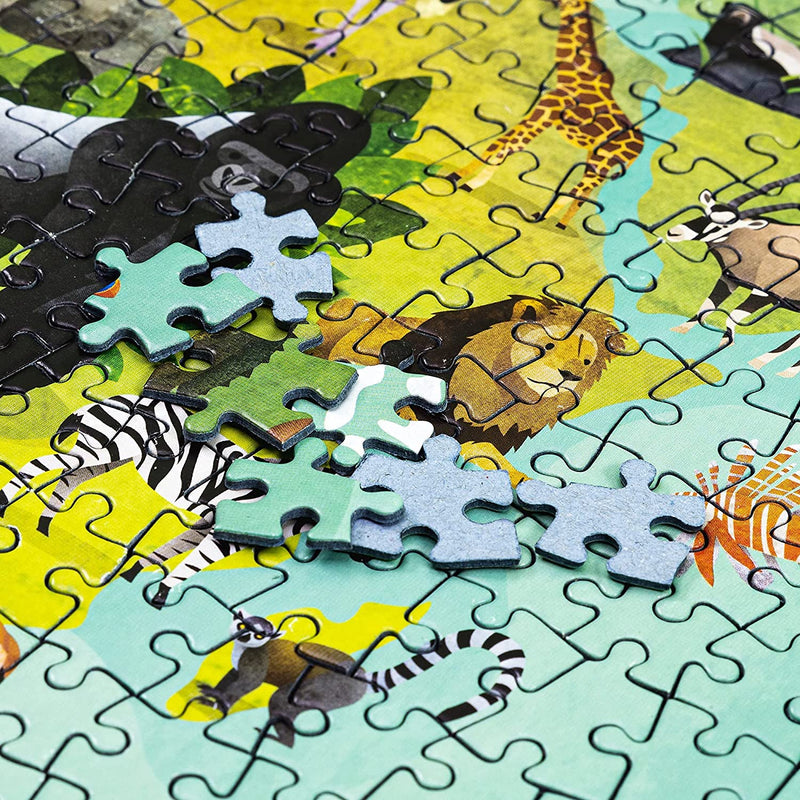 A World Map of Animals Jigsaw Puzzle by The Doodle Factory